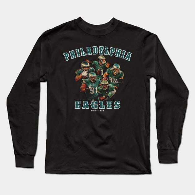 philadelphia eagles squad Long Sleeve T-Shirt by alexandraronee